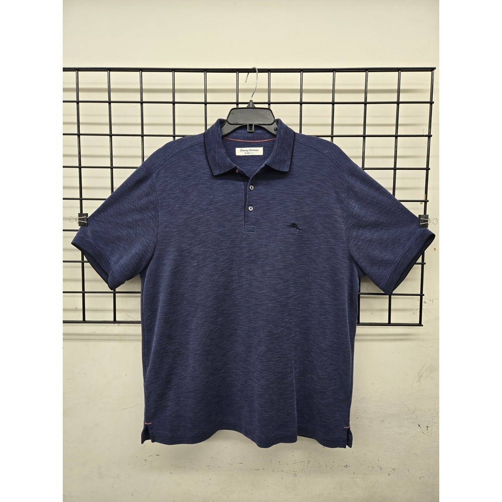 Tommy Bahama Island Zone Men's Textured Modal Polo Shirt Size L